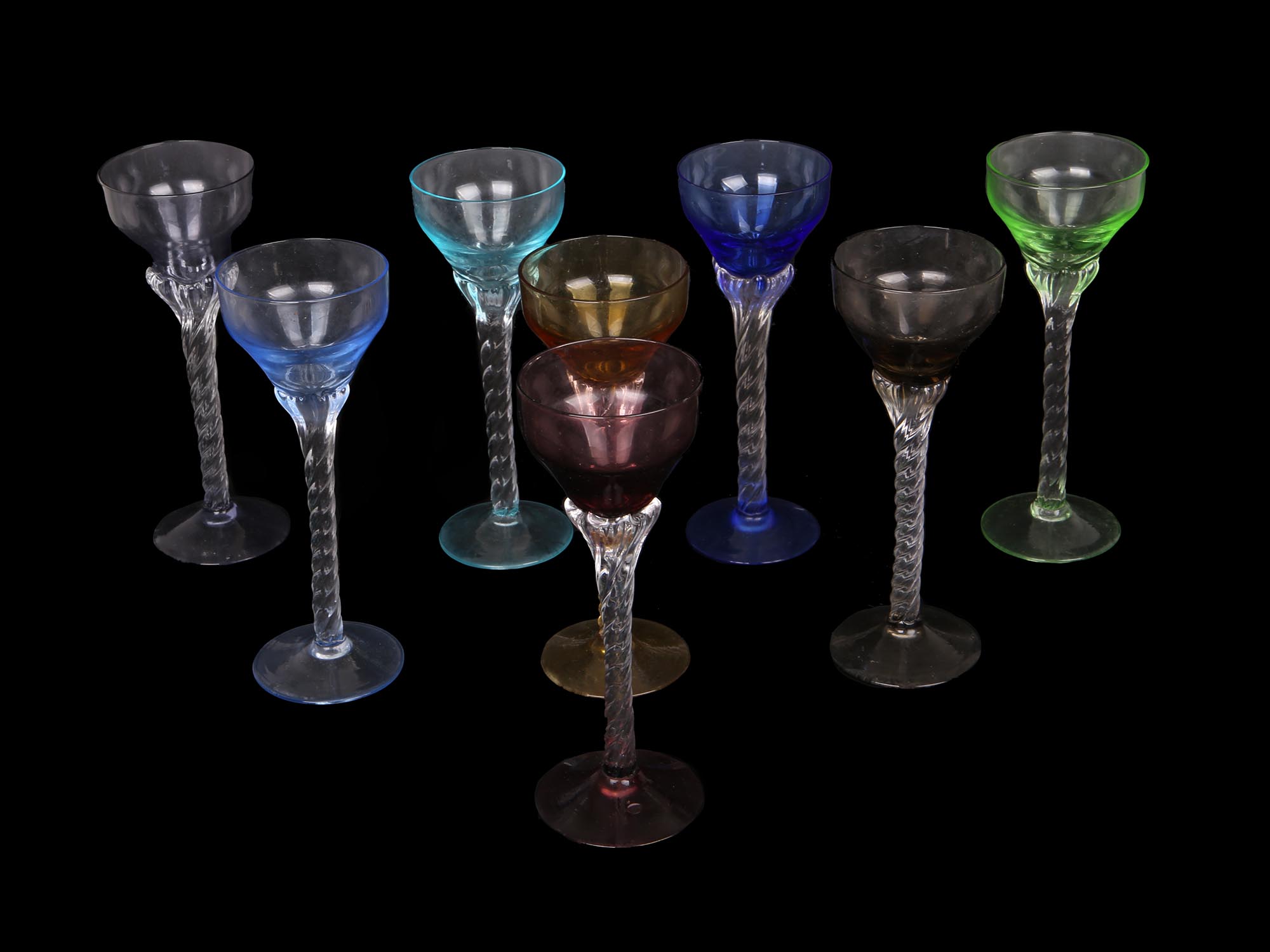 MID CENTURY HAND BLOWN TABLEWARE GLASSES, BLEFELD PIC-6